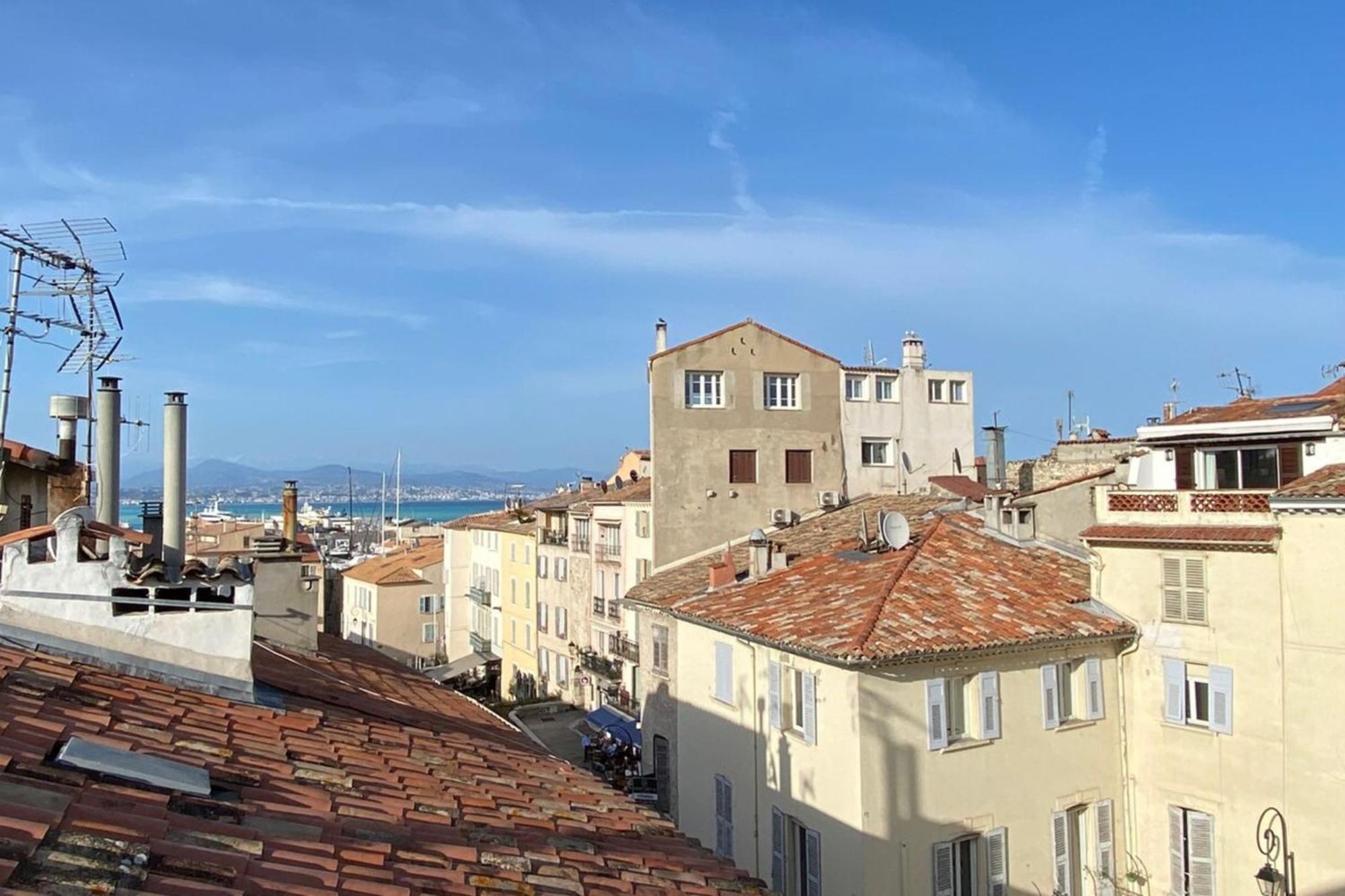 06M - Old Antibes Beautiful Duplex Terrace With Sea Viewアパートメント エクステリア 写真