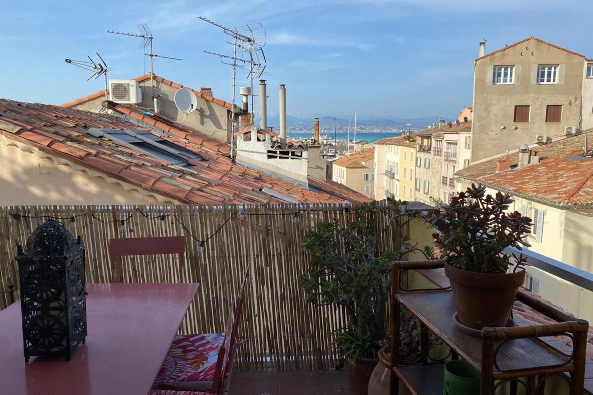 06M - Old Antibes Beautiful Duplex Terrace With Sea Viewアパートメント エクステリア 写真
