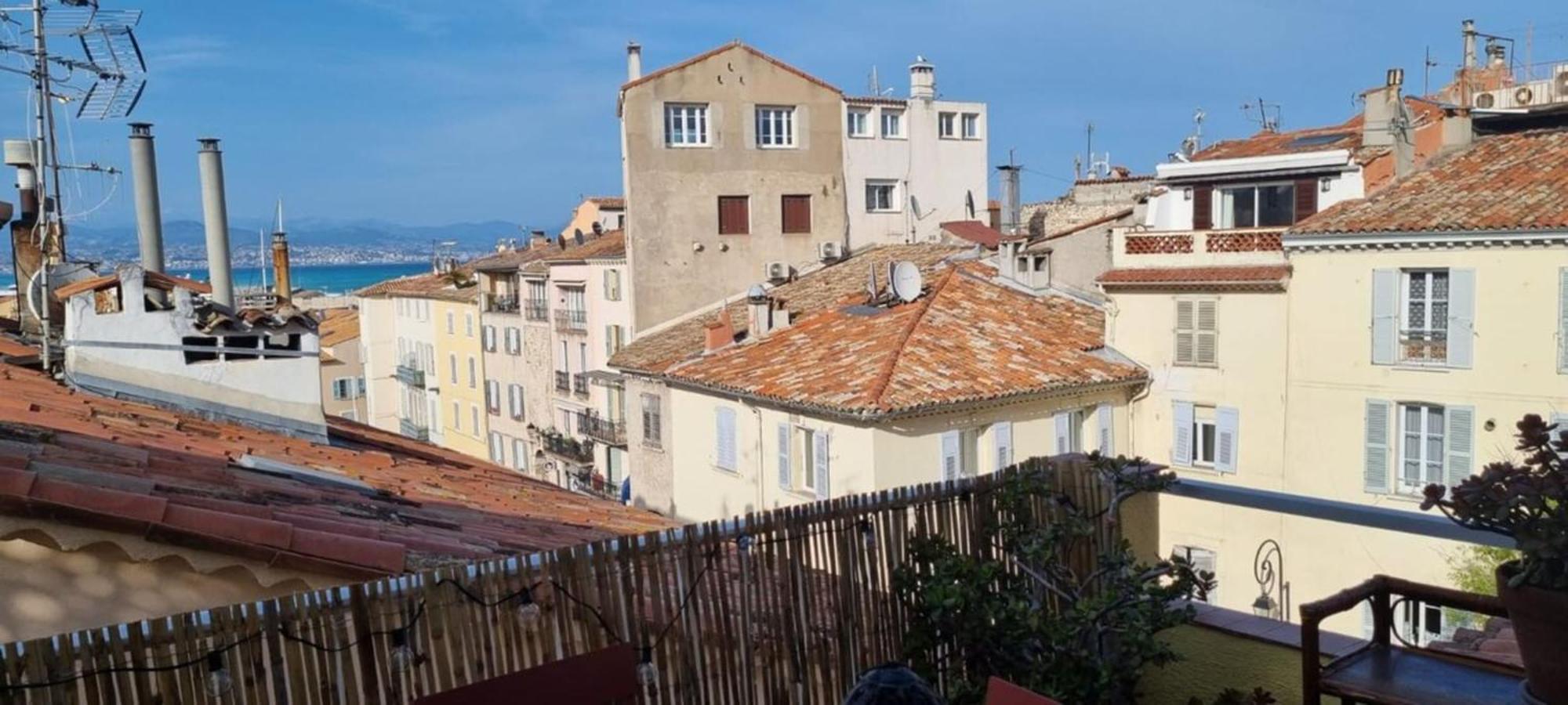 06M - Old Antibes Beautiful Duplex Terrace With Sea Viewアパートメント エクステリア 写真