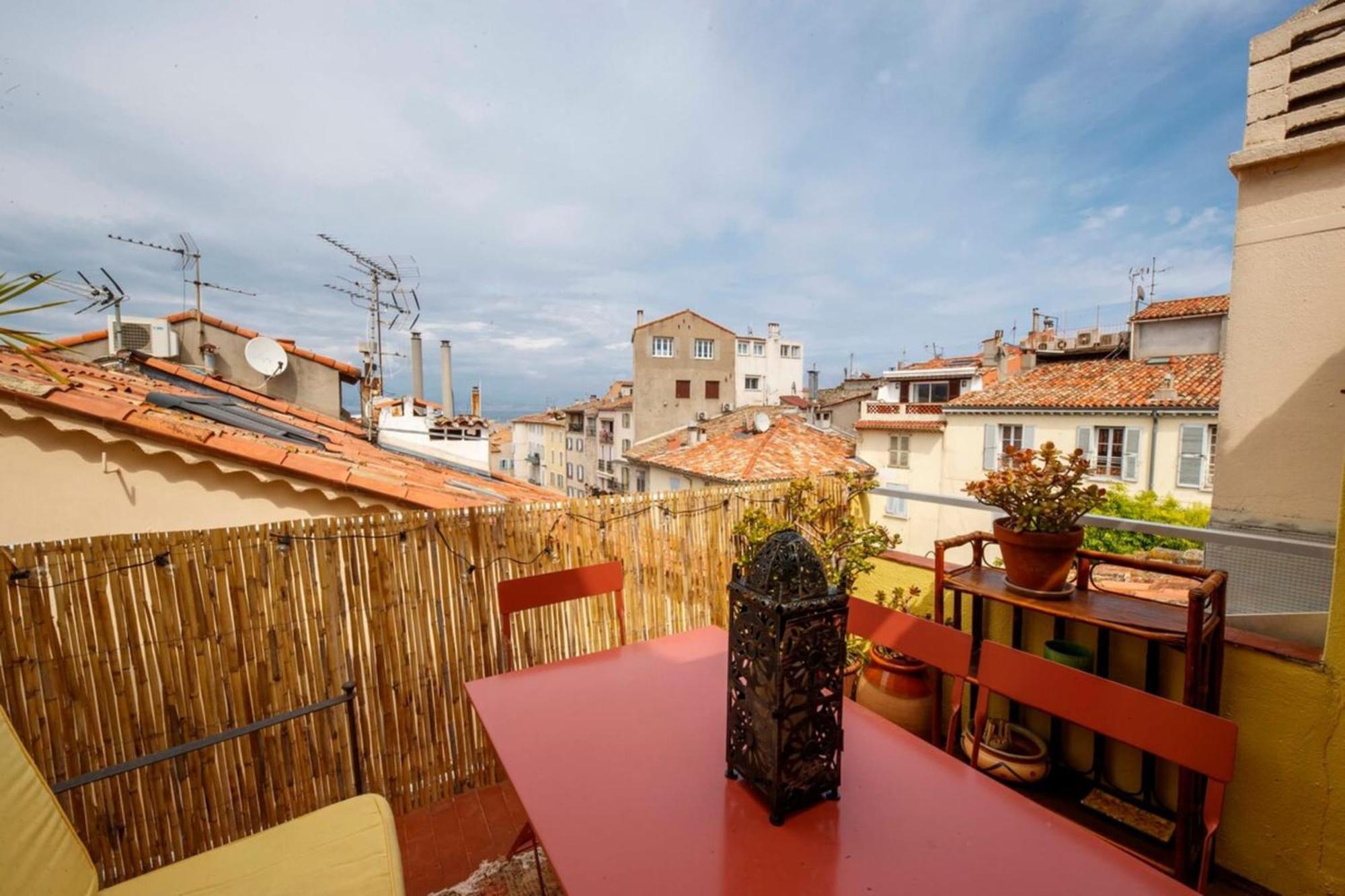 06M - Old Antibes Beautiful Duplex Terrace With Sea Viewアパートメント エクステリア 写真