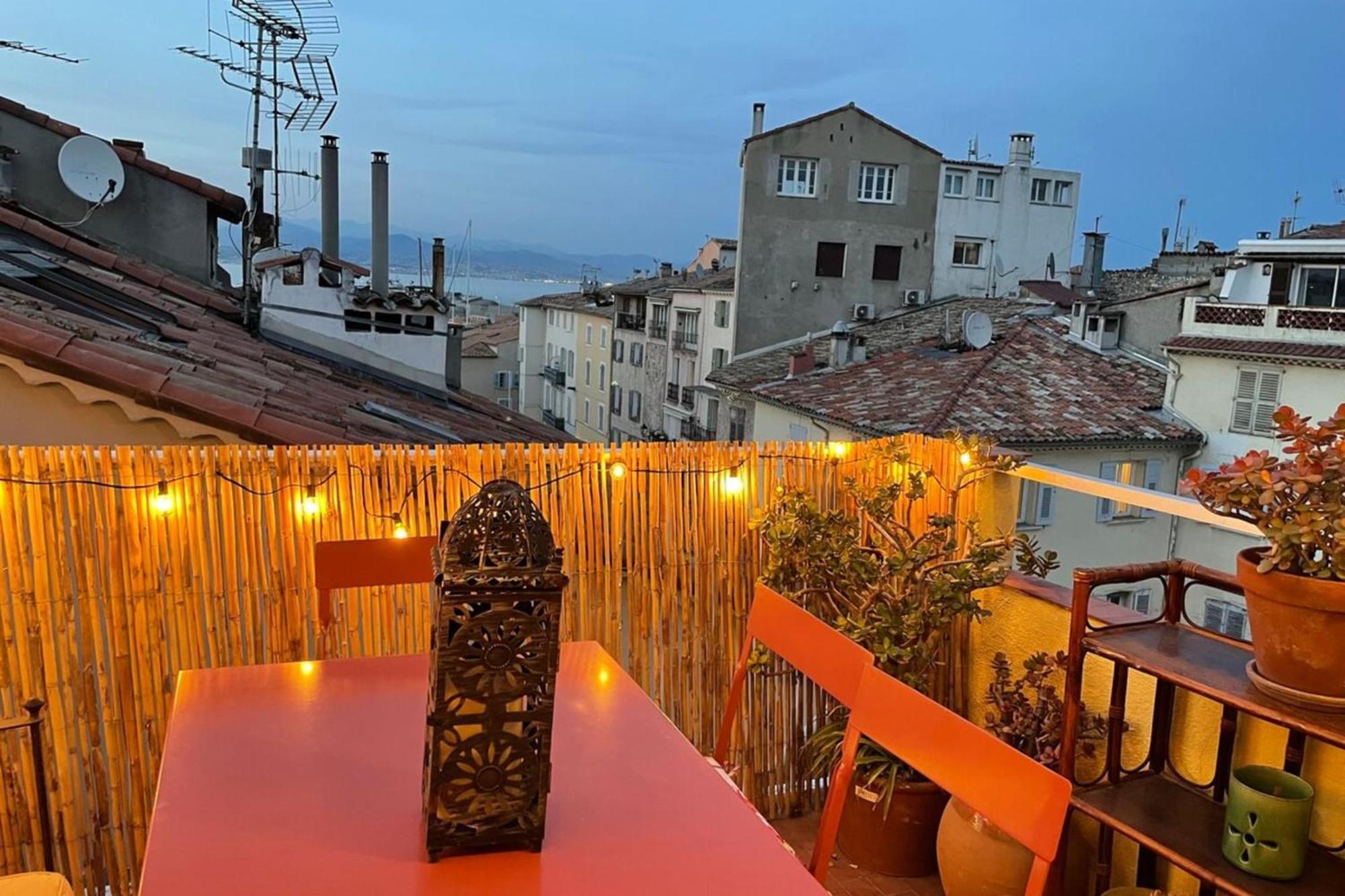 06M - Old Antibes Beautiful Duplex Terrace With Sea Viewアパートメント エクステリア 写真